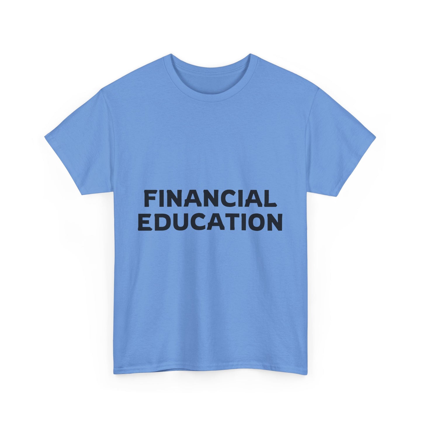 Financial Education Unisex Heavy Cotton Tee - Minimalist Style