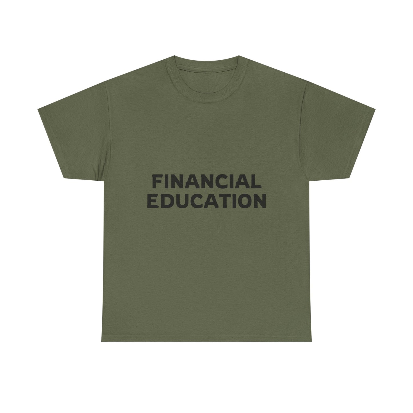 Financial Education Unisex Heavy Cotton Tee - Minimalist Style