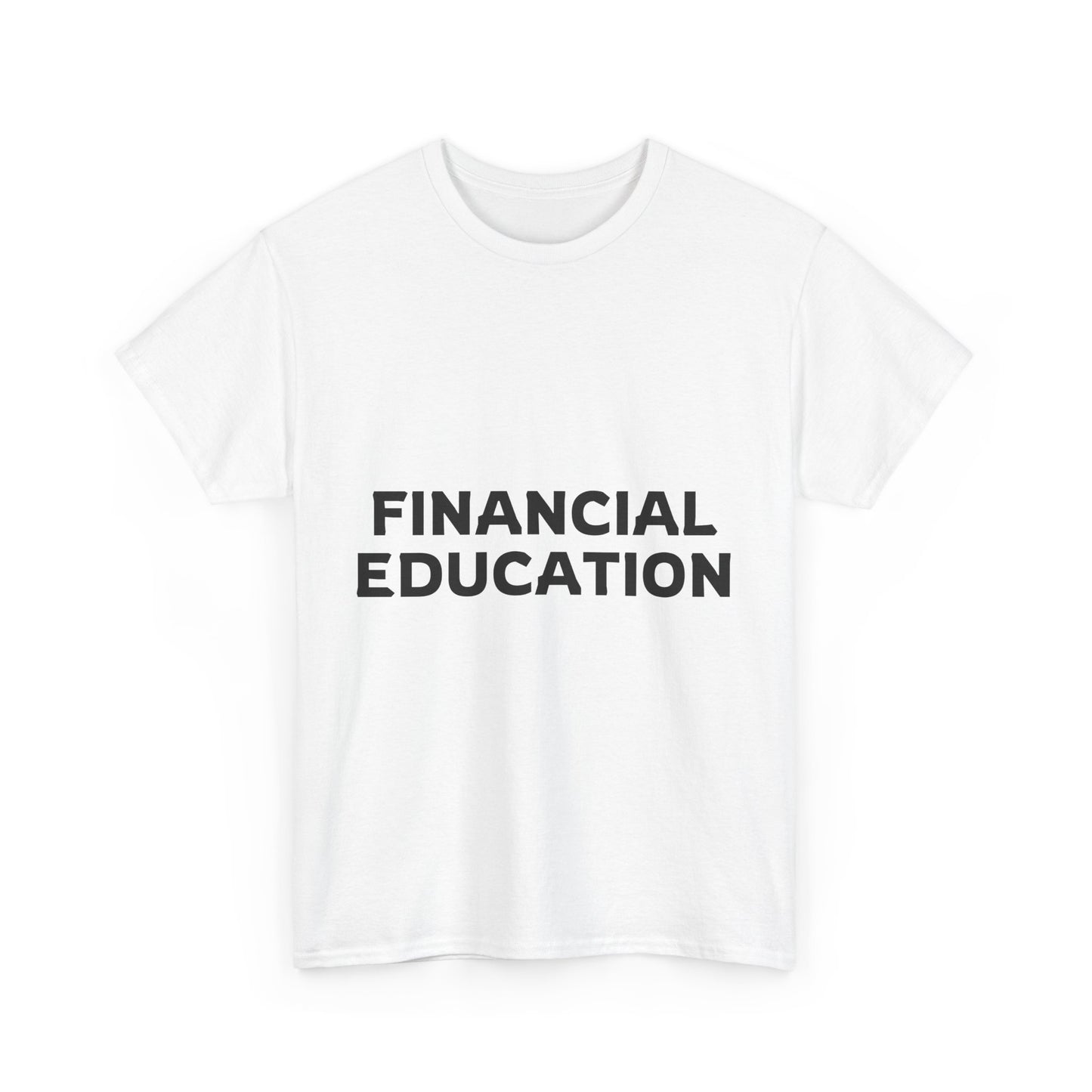 Financial Education Unisex Heavy Cotton Tee - Minimalist Style