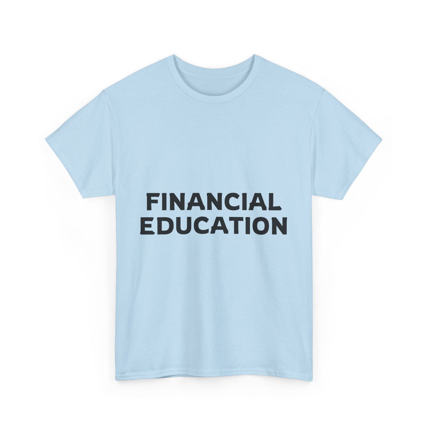 Financial Education Unisex Heavy Cotton Tee - Minimalist Style