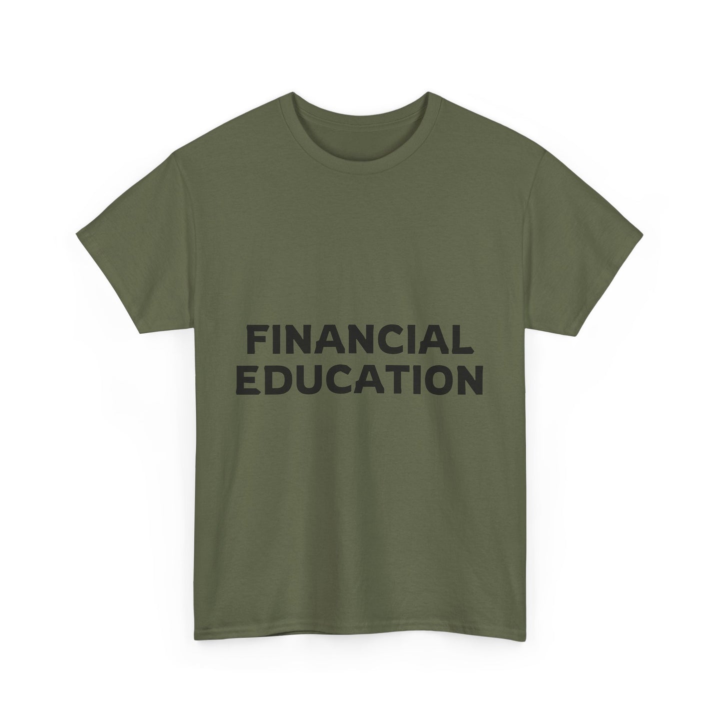 Financial Education Unisex Heavy Cotton Tee - Minimalist Style