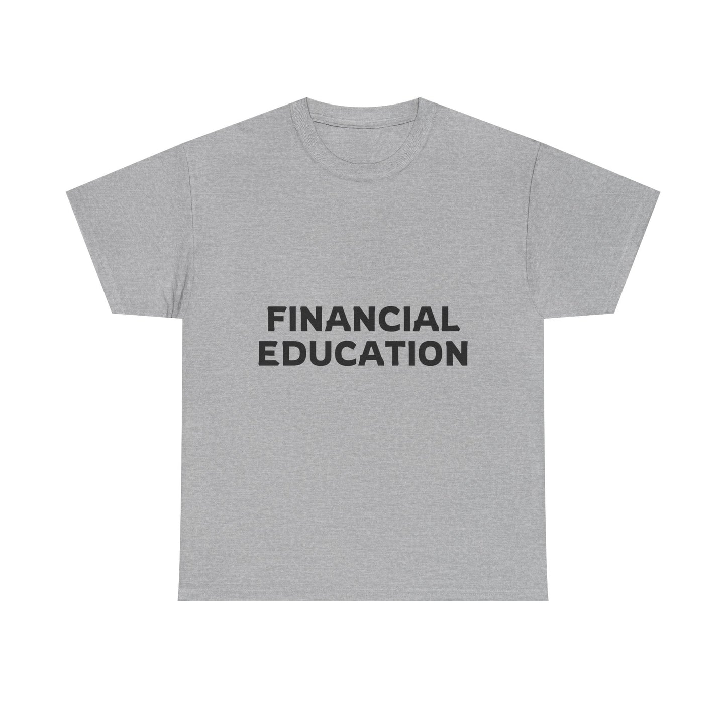 Financial Education Unisex Heavy Cotton Tee - Minimalist Style